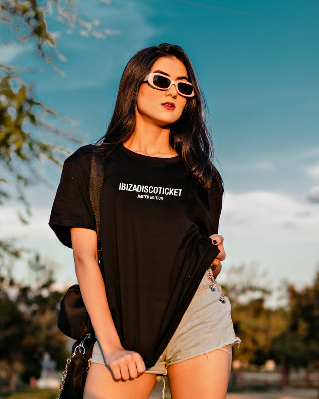 Women ''Ibizan Nights'' Tee Black