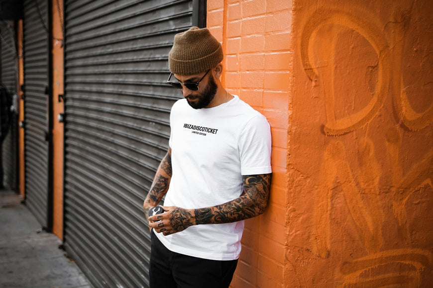 Men ''Ibizan Nights'' Tee - White